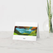 Rote Baum-Mitteilungskarten Karte (Rückseite)