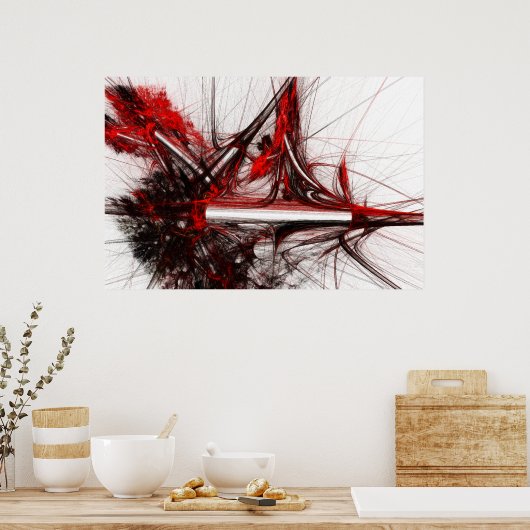 rote Bäume 1 [Detail] riesiger digitaler Druck Poster (Küche)