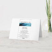 Rote Bäume 2025 - Weihnachts-/Weihnachtskarte Dankeskarte (Rückseite)