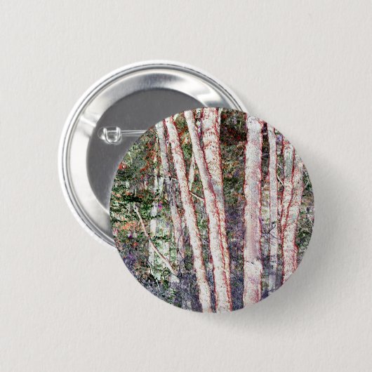 Rote Bäume Button (Vorne & Hinten)