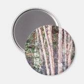 Rote Bäume Magnet (Vorderseite/Rückseite)