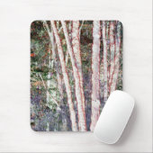 Rote Bäume Mousepad (Mit Mouse)