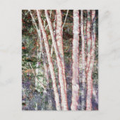 Rote Bäume Postkarte (Vorderseite)