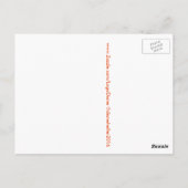 Rote Bäume Postkarte (Rückseite)