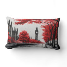 Rote Bäume und Big Ben