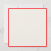 Rote Bäume und Vögel Einladung (Rückseite)