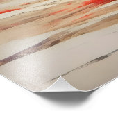 Rote Baumlandschaft Fotodruck (Ecke)