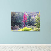 Rote Baumlandschaft Szene (Wrapped Canvas Print) Leinwanddruck (Insitu (Holzboden))