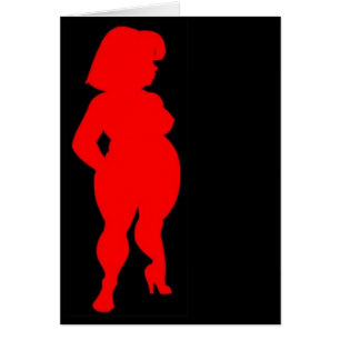rote bbw Silhouette