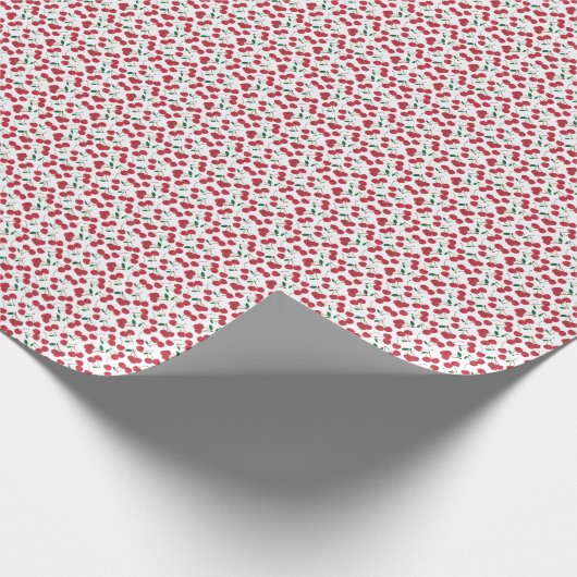 Rote Beere Geschenkpapier (Ecke)