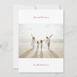 Rote Beere handgeschriebene Tinte fröhlichste Weih Feiertagskarte