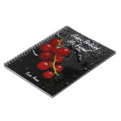 Rote Beere Notizblock (Linke Seite)