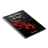 Rote Beere Notizblock (Rechte Seite)