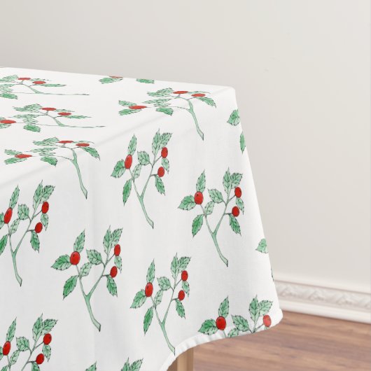 Rote Beere Pflanze Tischdecke (Beispiel)