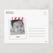 Rote Beeren | Frohe Weihnachten | Postkarte (Rückseite)