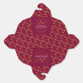 Rote Beeren Goldholz verlasst Weihnachts-Liebe Geschenkschachtel (Ungeklappt)