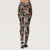 Rote Beeren, Kirschen Leggings (Rückseite)