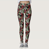 Rote Beeren, Kirschen Leggings (Vorderseite)