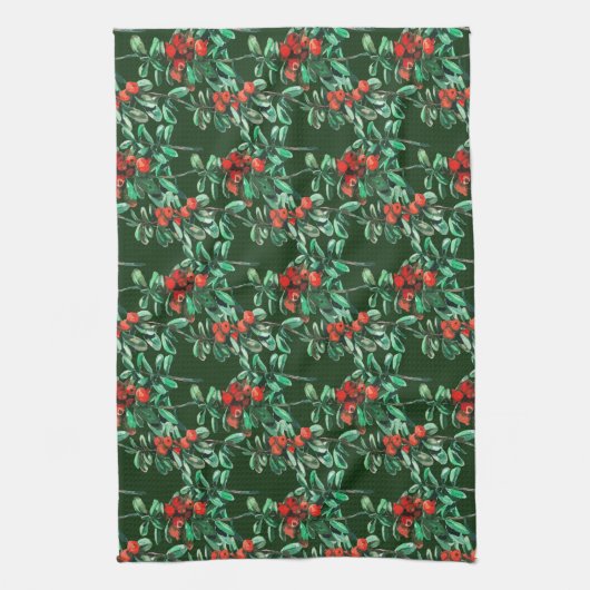 Rote Beeren, Longonbeeren Küchentücher (Vertikal)