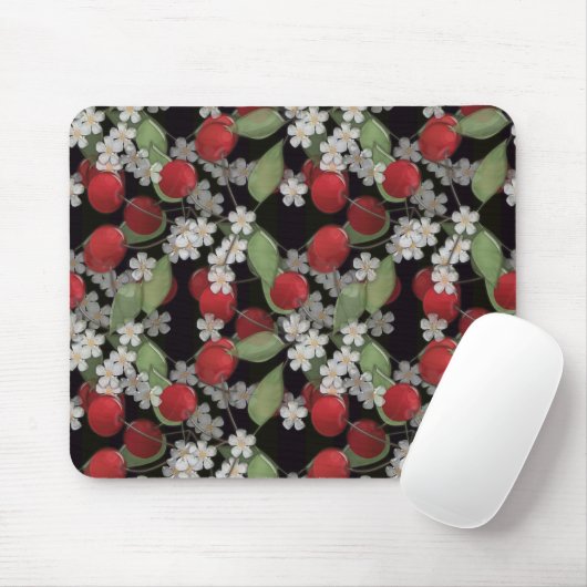 Rote Beeren Mousepad (Mit Mouse)