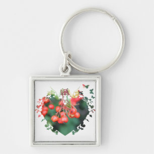 rote Beeren Schlüsselanhänger