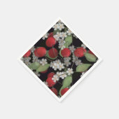 Rote Beeren Serviette (Ecke)