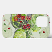 Rote Beeren von BlackBerry Case-Mate iPhone Hülle (Rückseite (Horizontal))