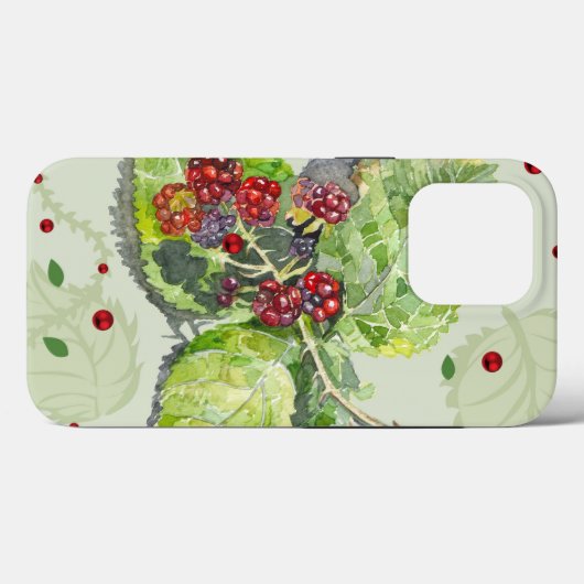 Rote Beeren von BlackBerry Case-Mate iPhone Hülle (Rückseite (Horizontal))