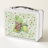 Rote Beeren von BlackBerry Metall Brotdose (Rückseite)