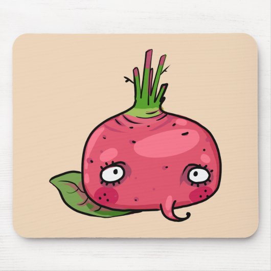 Rote Beete beet Mousepad (Vorne)