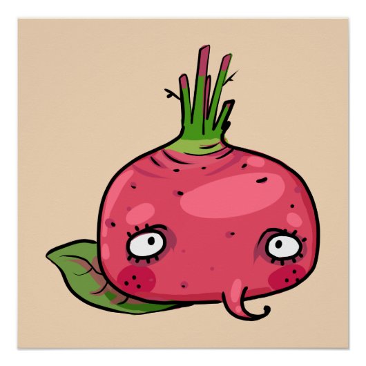 Rote Beete beet Poster (Vorderseite)