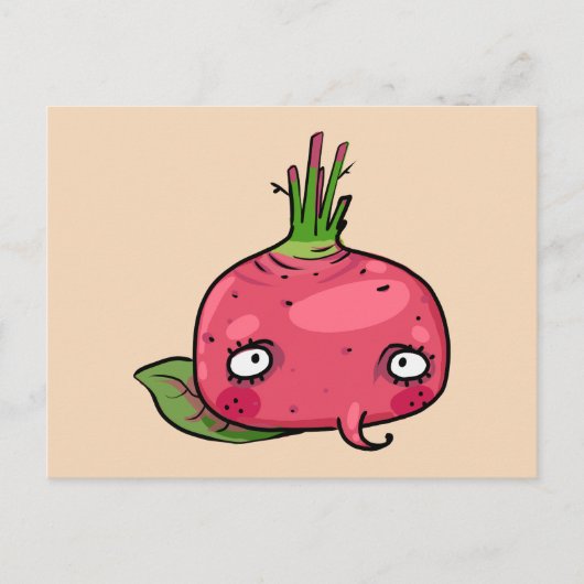 Rote Beete beet Postkarte (Vorderseite)