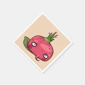 Rote Beete beet Serviette (Ecke)