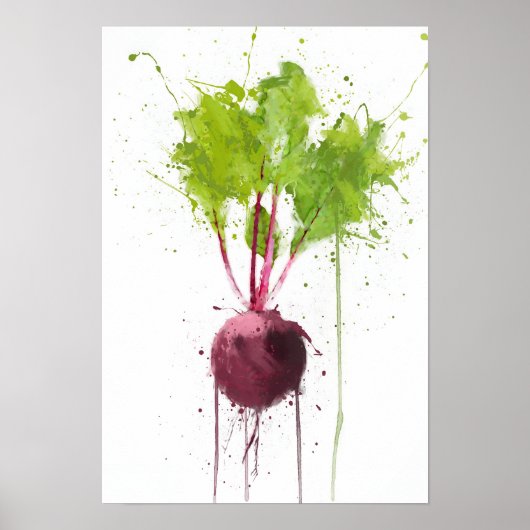 Rote Beete Poster (Vorne)