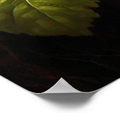 Rote Begonias Blume Art Print Poster (Ecke)