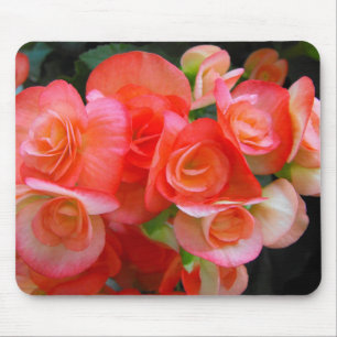 rote Begonienblüten Mousepad