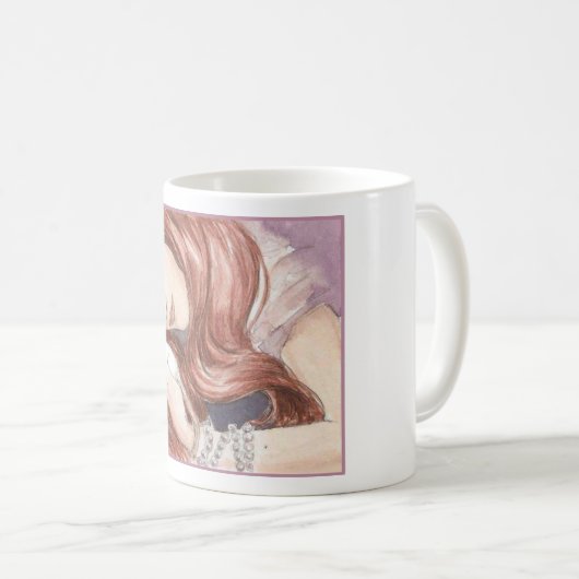Rote behaarte Prinzessin u. ihre Ratte Kaffeetasse (VorderseiteRechts)