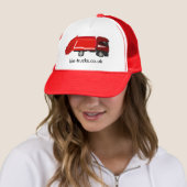 rote Behälter-LKW-Baseballmütze Truckerkappe (Beispiel)
