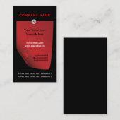 Rote, beigefügte, benutzerdefinierte schwarze Visi Visitenkarte (Vorne/Hinten)