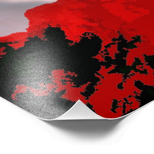 ROTE BERGE FOTODRUCK (Ecke)