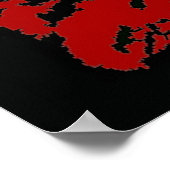 ROTE BERGE POSTER (Ecke)