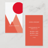 Rote Berge Visitenkarte (Vorne/Hinten)