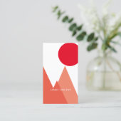 Rote Berge Visitenkarte (Stehend Vorderseite)