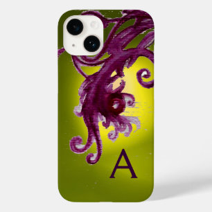 ROTE BERRIEN UND WIRBEL MONOGRAMM, gelb Case-Mate iPhone 14 Hülle