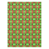 Rote Berries mit Abstrakter Raindrops Tischdecke (Vorderseite)