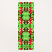 Rote Berries mit Abstrakter Raindrops Yogamatte (Vorderseite)