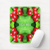Rote Berries mit Raindrops-Natur Personalisiert Mousepad (Mit Mouse)