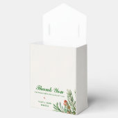 Rote Berries und Blätter Weihnachtsfeier Geschenkschachtel (Geöffnet)