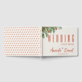 Rote Berries und Blätter Weihnachtsfest Hochzeit Gästebuch (Voll)