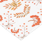 Rote Berries und botanische Blätter Herbst Kurzer Tischläufer (Ecke)